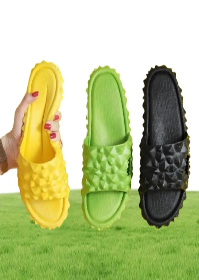 Slippers Summer Women039s Funny Durian Shoes Outdoor Place glissades de salle de bain Home Flip Flops Sandals Sandals8884600