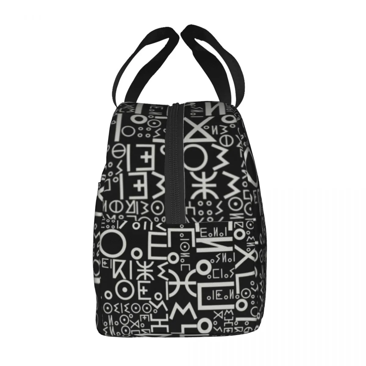 Imazighen World Flag Amazigh Alphabet Tifinagh Lunch Bag Cooler Thermal Insulated Lunch Box for Women Kids School Food Bags