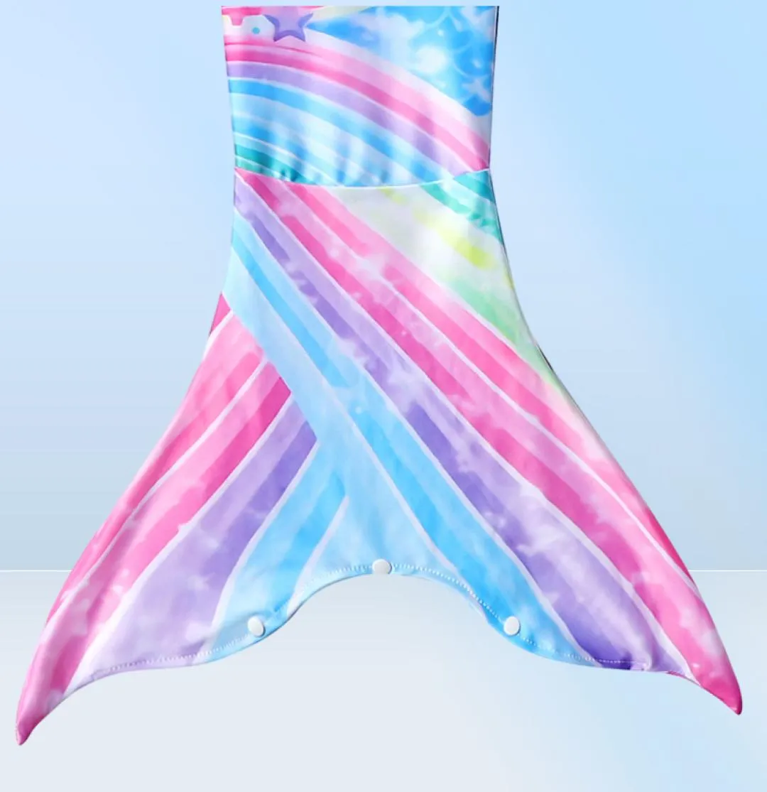 Flickor baddräkt 3st. Mermaid Tail badkläder Kids Mermaid Swim Pool Bathing Suit Princess Beach Bikini Girls Party Cosplay Costumes289063542