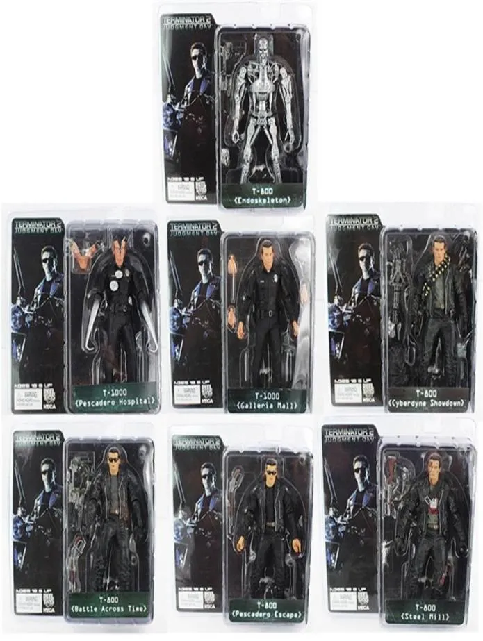 NECA le Terminator T800 T1000 Endosquelette PVC Figure Figure de collection Modèle 2205232481810