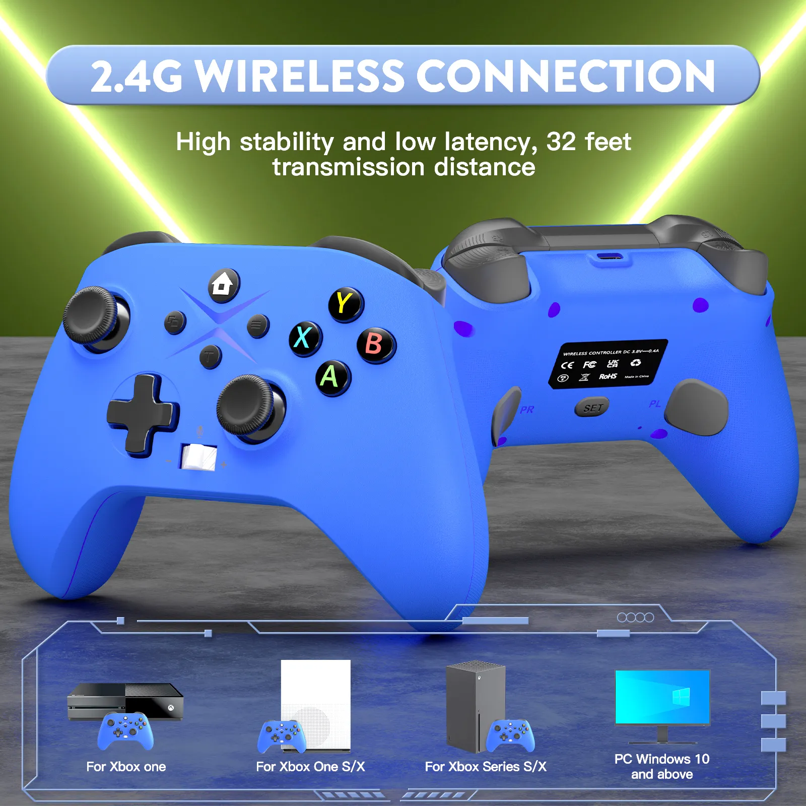 Programmable Xbox Controller Programmable Gaming Controller for Xbox, PC, Steam - Customizable ...