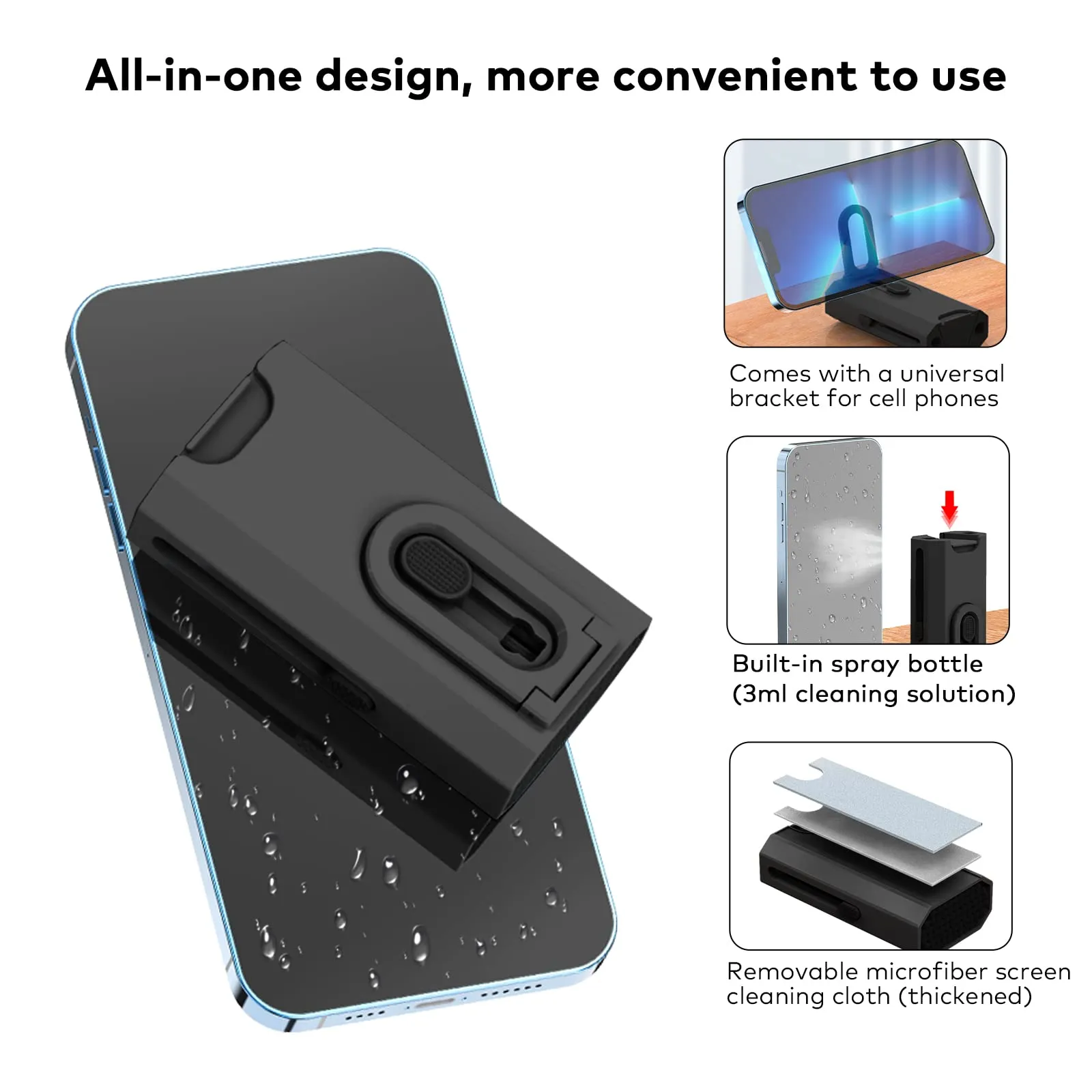 8-in-1 Multi-Functional Cleaning Kit: Keyboard Cleaner, Earphone ...