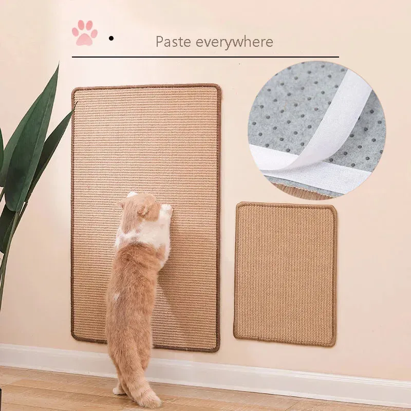 Couch Cat Scratch Protect Mat Cat Scraper для кошек царапин деревьев после кошачьего скребки с сизаль диван