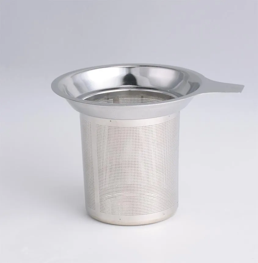 Casque à café en acier inoxydable grande capacité Infuseur Fine Mesh Verpers filtres suspendues sur des pots tasses tasses de feuille en vrac raide JY10924593986