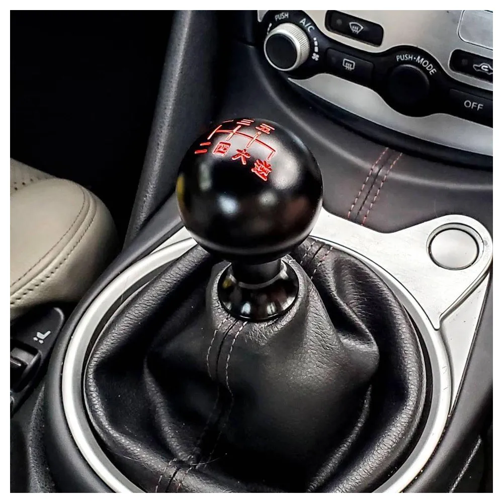 M10 X 1.25 BLK 3'' LONG GRIP TALL 6 SPEED MANUAL SHIFT SHIFTER KNOB FOR INFINITI