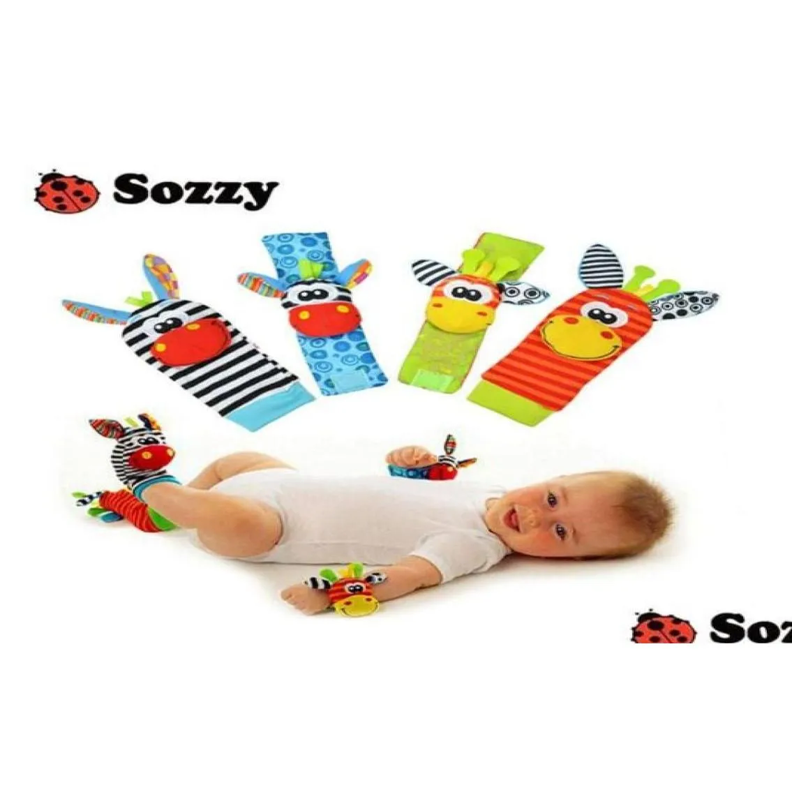 Bébé jouet sozzy chaussettes toys cadeaux p jardin bug hotte poignet 3 styles éducatifs mignonnes brillants couleur9729686 drop livraison cadeaux apprentissage ed otmzx