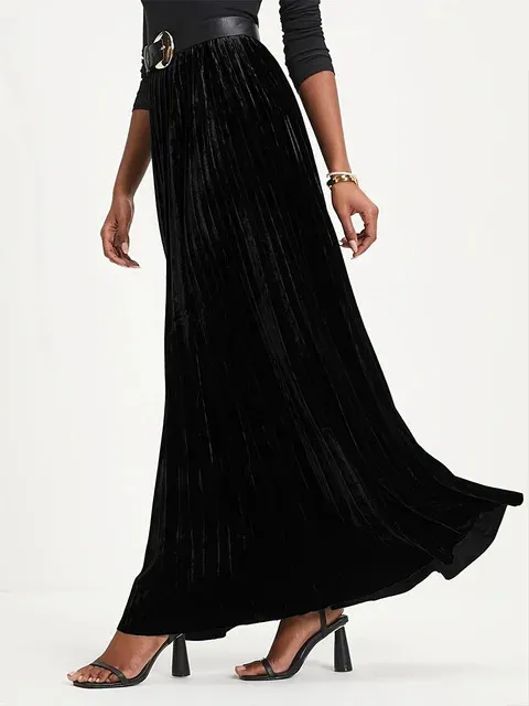 enof velvet long skirt Sサイズ ENOF（イナフ）の「velvet long skirt