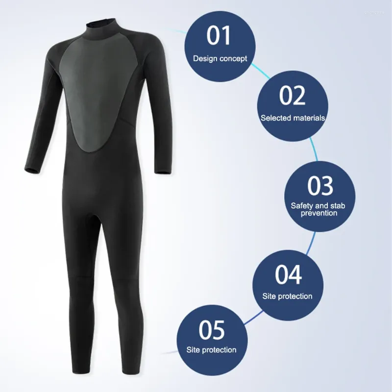 Women's Swimwear Full Bodysuit One Piece Wetsuit UV Protection Diving Cold-proof Snorkeling Surfing Wet Sui Water Sports Apparel