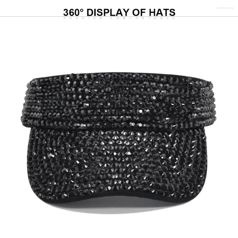 Ball Caps Simple Men Beach Hats Cap Sports Sun Sun Luxury Baseball Women Style Korean Rhinestone