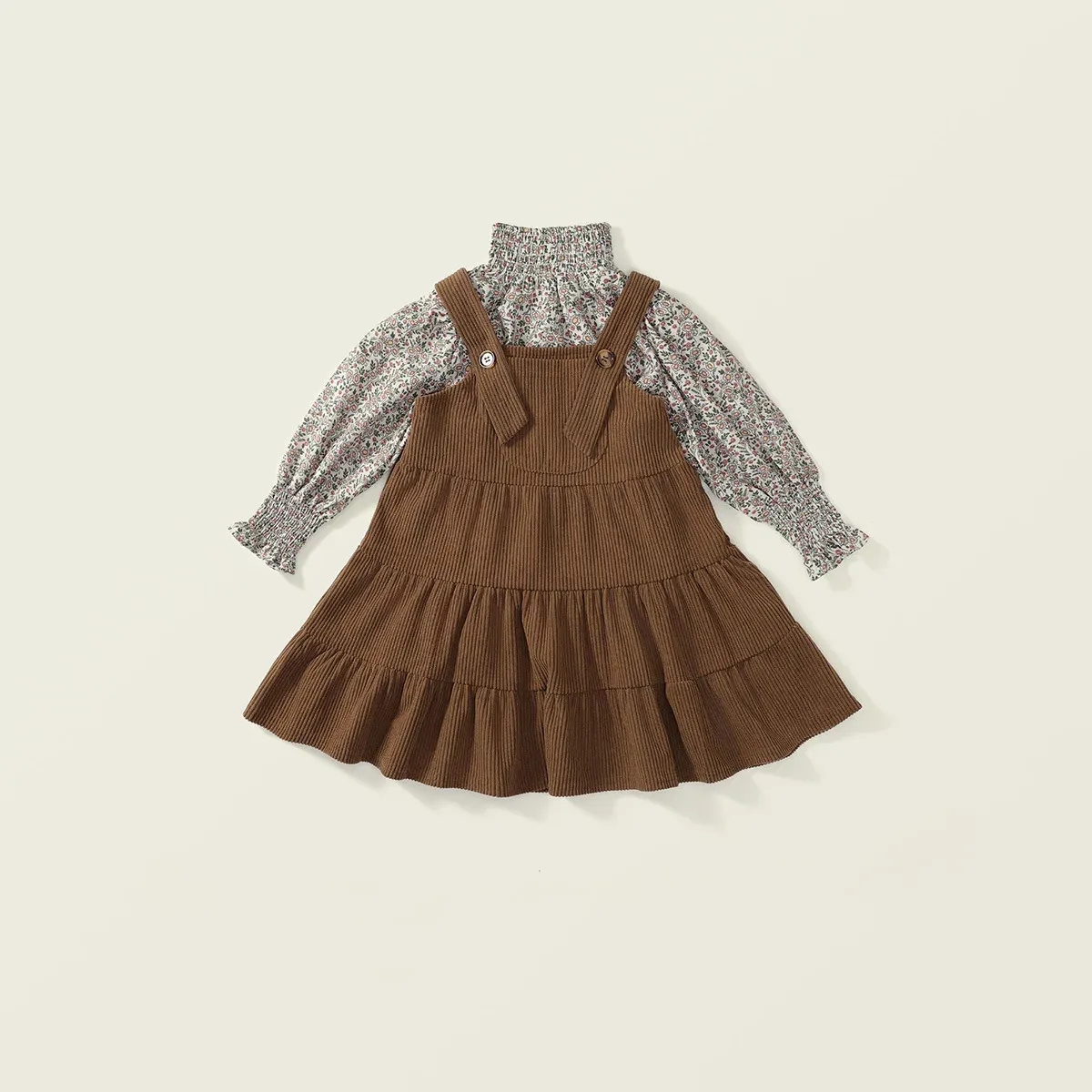 Kids Baby Girls Casual Clothing Set with Floral Shirts and Solid Color Corduroy Sling Dresses for Toddlers 2-7Y from Dhgate Blazers - price 24.13 Kids Baby Girls Casual Clothing Set with Floral Shirts and Solid Color Corduroy Sling Dresses for Toddlers 2-7Y from Dhgate Blazers - price 24.13