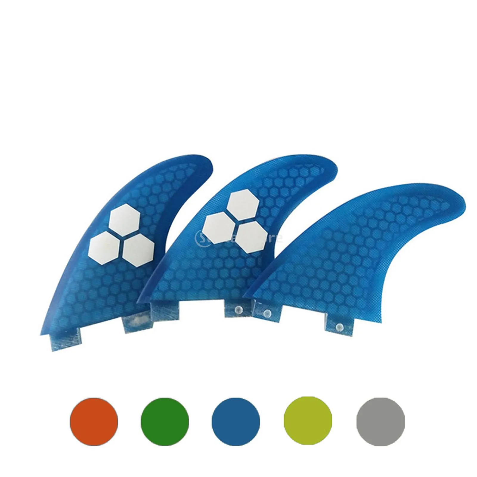 Surfboard Fins, Green FCS G3 G5 G7 Surf Fins