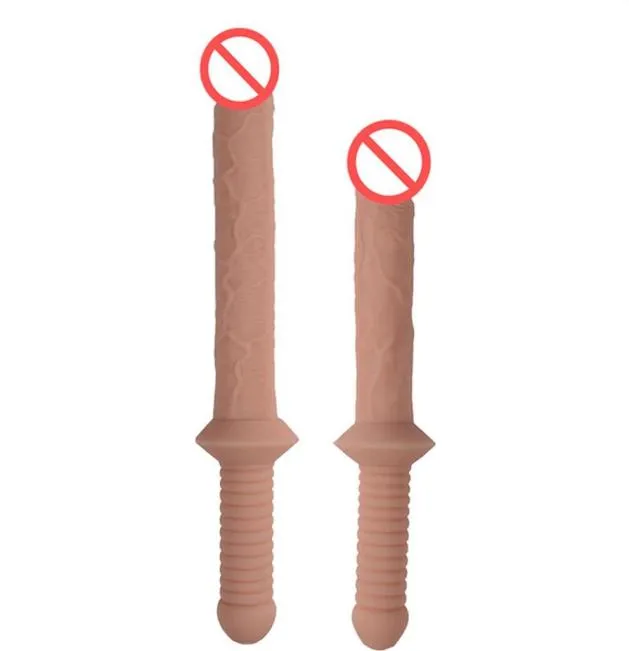 Dildo grandi realistici con design a manico Spada forma flessibile giocattoli sessuali di polpa grande grande per masturbazione femminile249e9073613