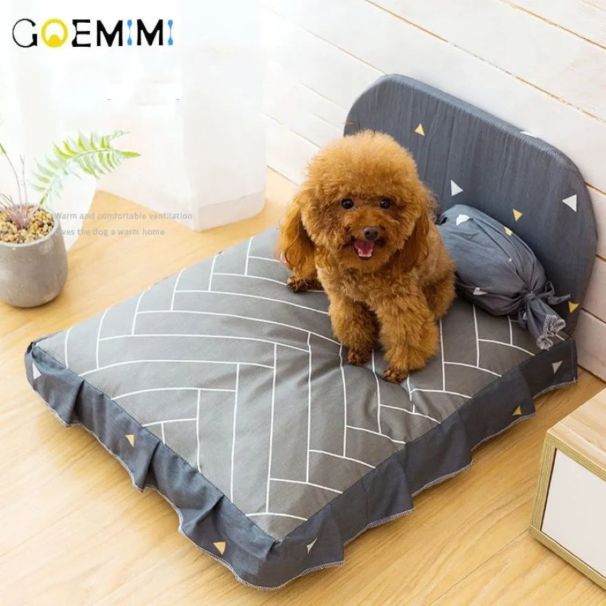 Dog Bed Cushion for Large Lovely Puppy Breathable House Pad Pet Nest Sofa Blanket Mat for Animals Y200330261U