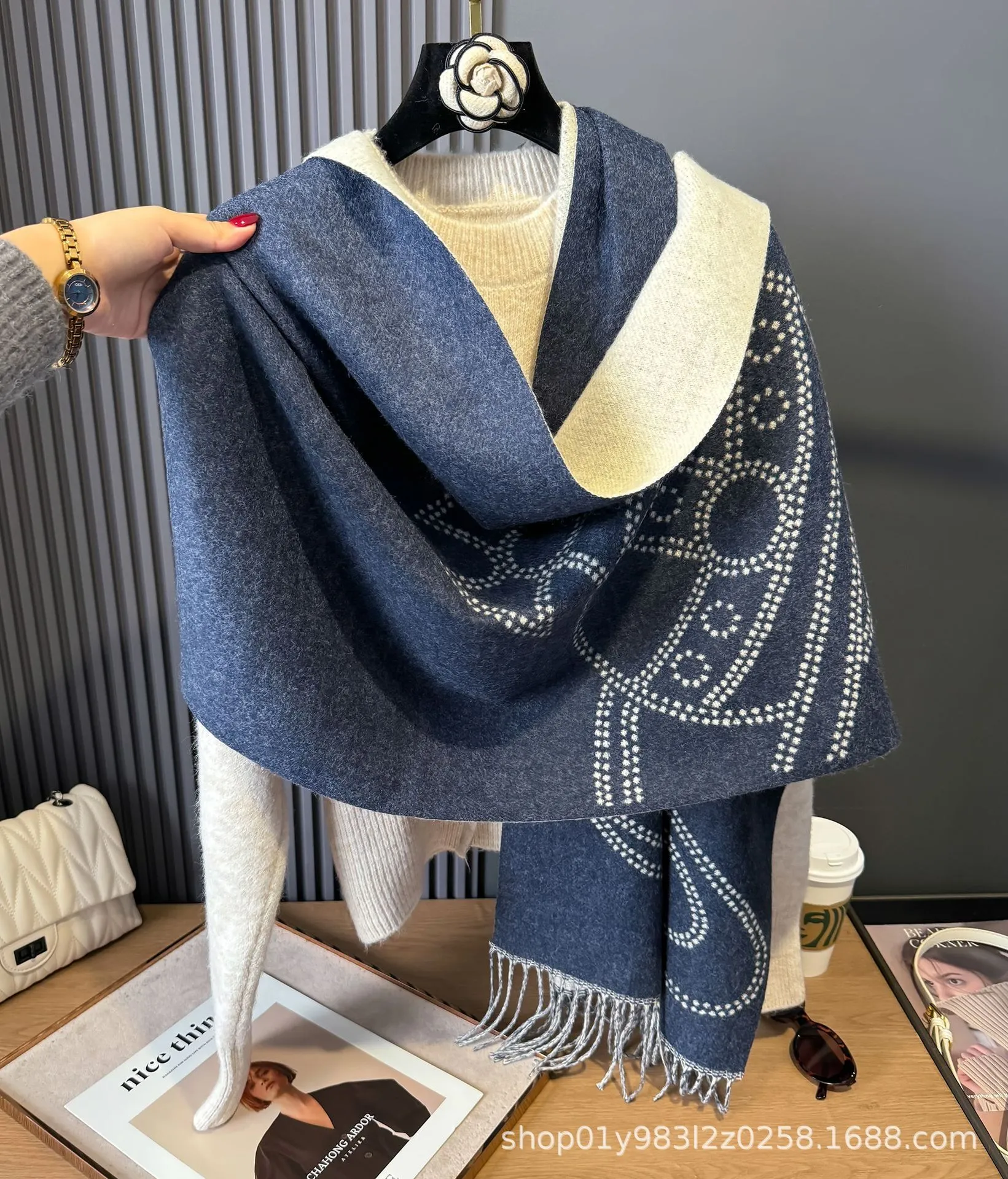 Vivvienne Westwood Empress Dowager Double-Sided Cashmere