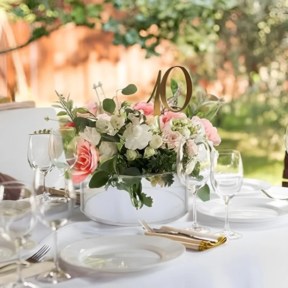 Vase Round Glass Table Centerpiece Ideas Centerpiece For Round