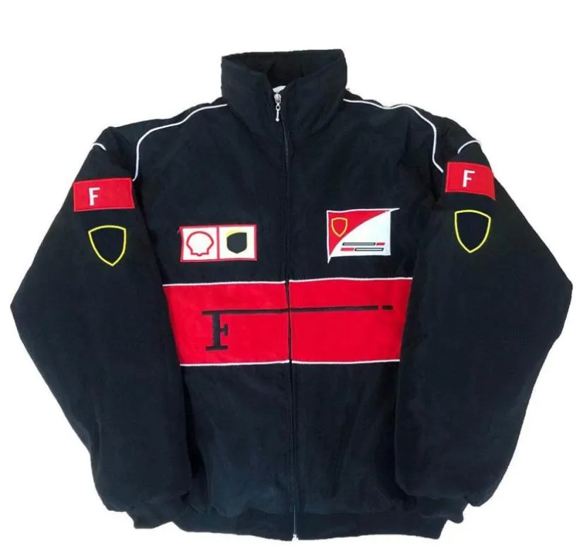 2021 New F1 Racing Suit Jackets Retro StyleCollege Stylegeeropean Windbreaker algodão Ponto de bordado completo à prova de vento e bomba quente8672392