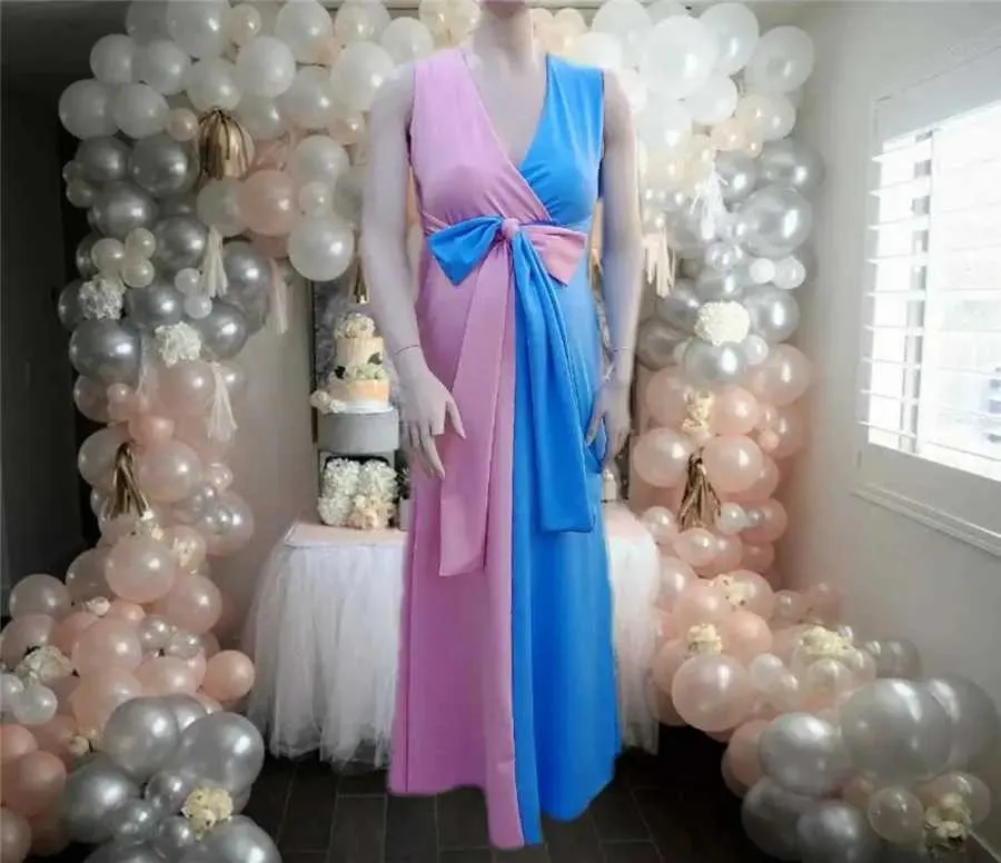 pink and blue maternity dress for gender reveal Maternity Dress for Gender Reveal