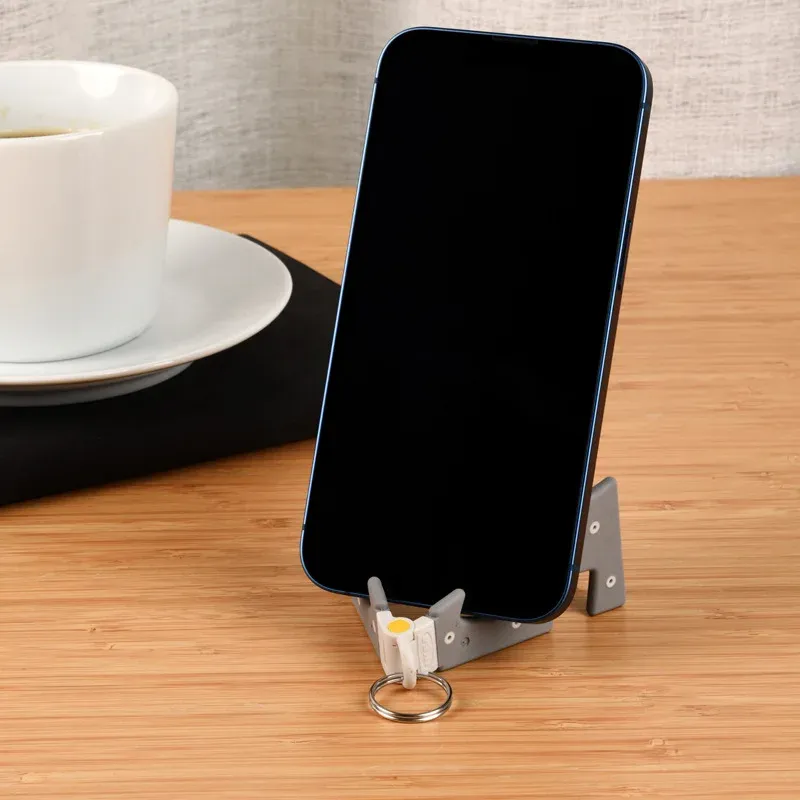 Bärbar vikbar telefonstativ Universal Mini Size Mount Holder Stable Light Thin Stand för iPhone 14 13 12 Pro Max Samsung