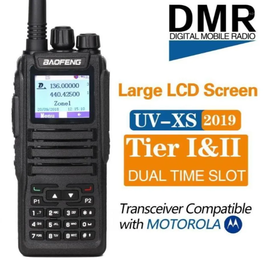 2020 BAOFENG DM1701デュアルバンドデュアルタイムスロットDMR DigitalAnalog 3000 DMR SMS Motorola Tier 1212929312と互換性