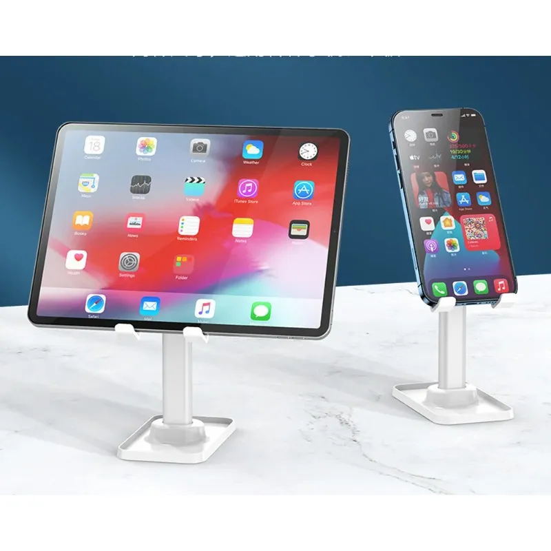 Tabela de tablets de mesa Tabela Célula dobrável Estender Support Desk para celular suporte do telefone para iPhone iPad Ajustável- Para iPhone Table Stand