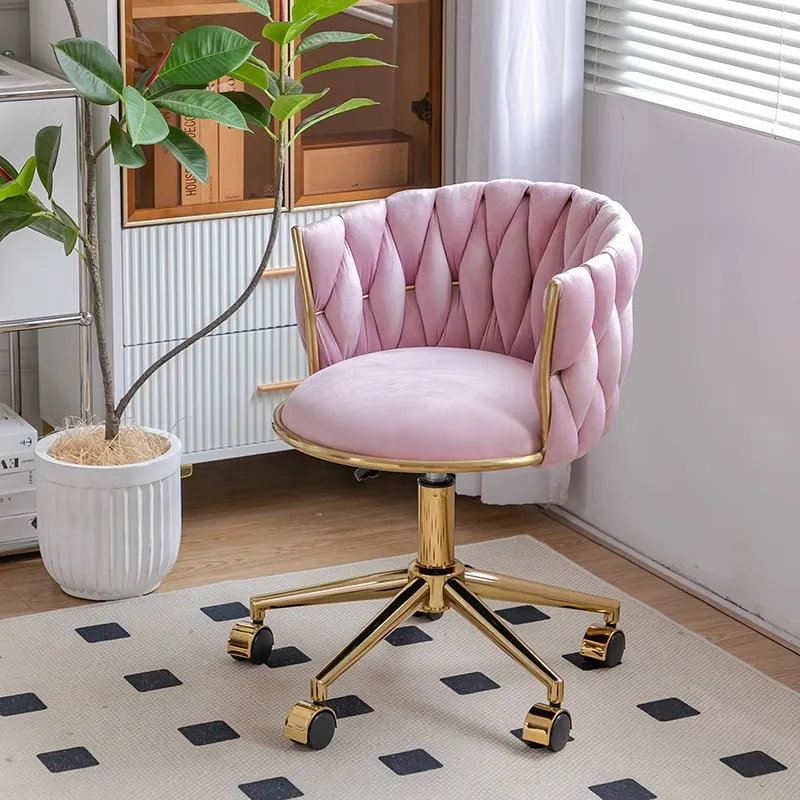 Luxury Makeup Chair Dressing Stool Living Room Armchair Home Furniture Leisure Chair Bedroom Computer Sofa Chair Manicure Stools