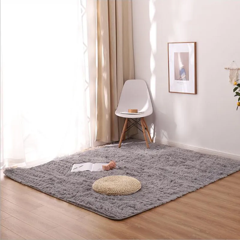 Carpets for Home Decor Modern Soft Spush Table basse bascule Pied Mat Meuffy Hair Nursery Tapes Kid Bedside Mat Balcon Cushion