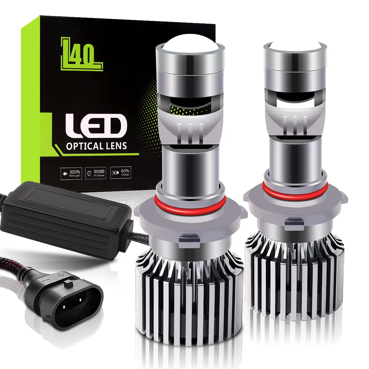 2Pcs LED 9005 HB3 9006 HB4 9012 H7 H4 H11 Mini Headlight Car Projector Lenses Headlamp H8 H9 120W Car Replace Bulb 12V White