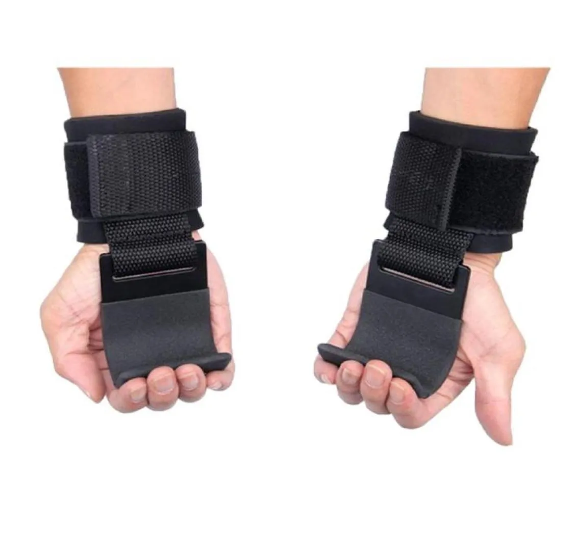 2st. Vikt Lyftkrok Grip -handledsband GloVe Viktlyftning Styrka Training Gym Fitness Hook3222703