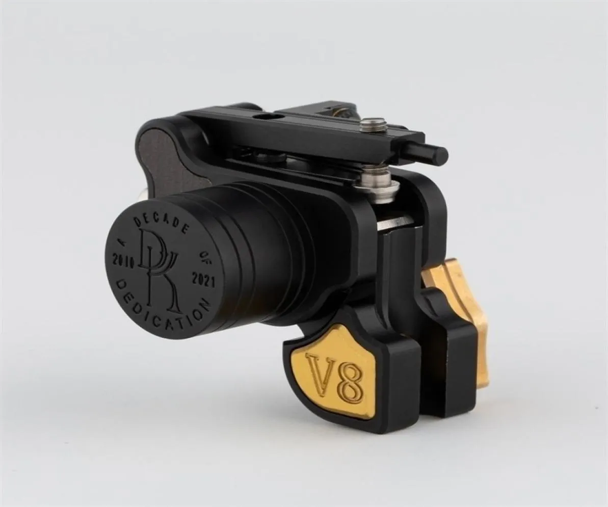 DK V8 Rotary Tattoo Machine Herdenkingsmachines Japan Coreled Motor Gun Liner Shader Gray Black Color 2201194623888