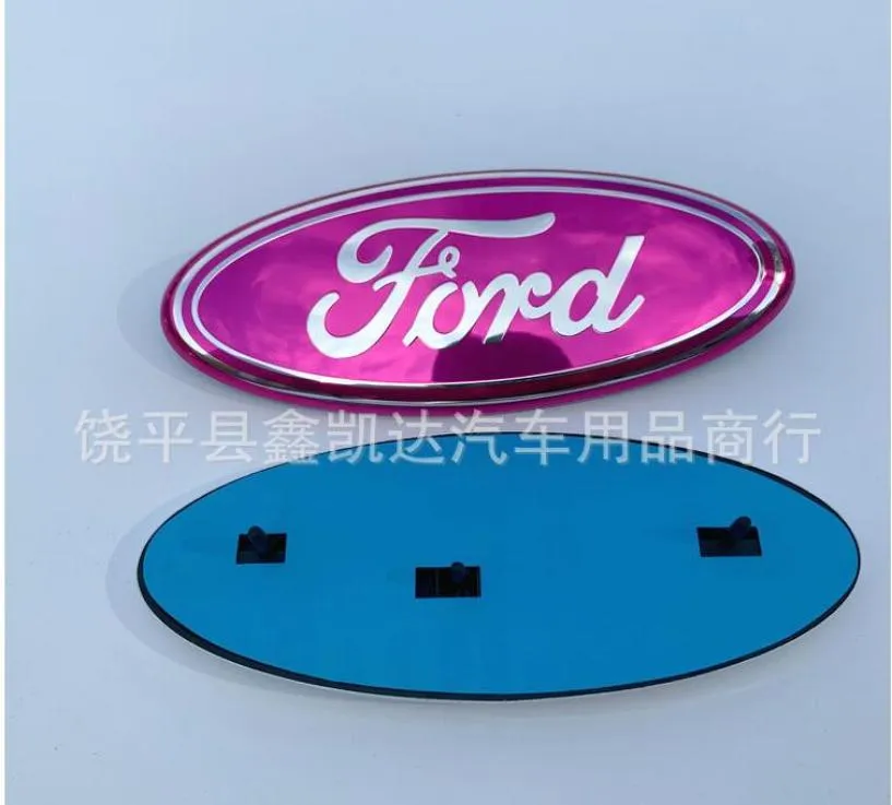 1PC fit for FORD 20042014 F150 MIRROR pink Front Grill BadgeTailgate Emblem Oval Decal6357027