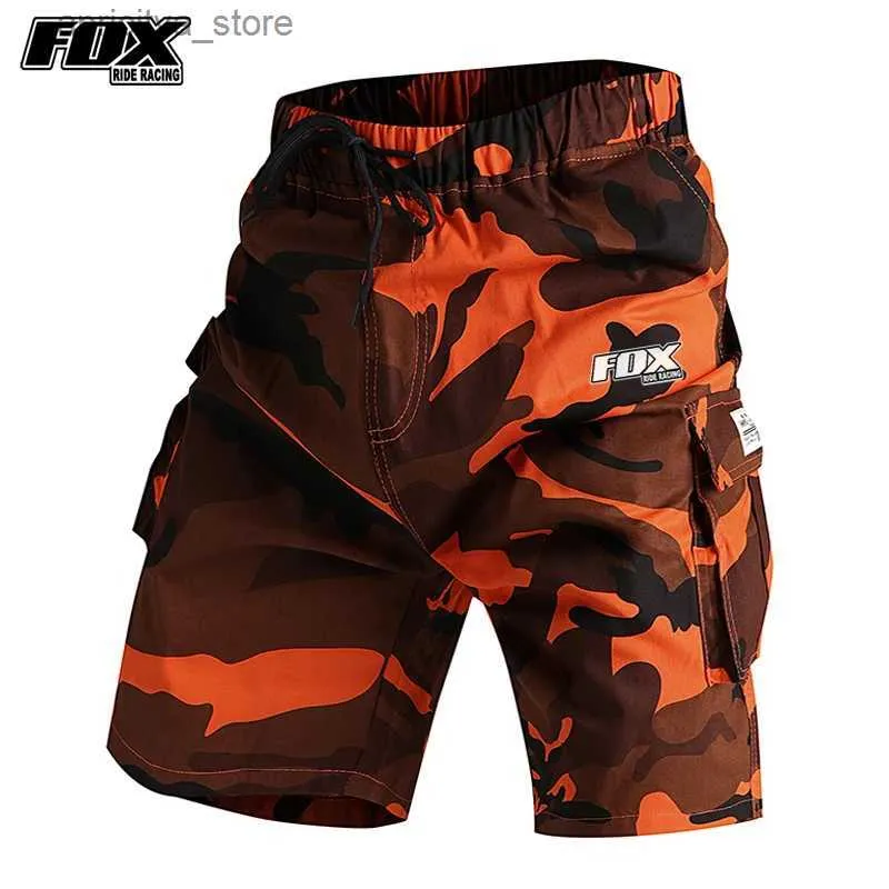 Cycling Shorts RIDE RACING Mens Cycling Shorts Enduro 2024 Summer Breathab Pantalon MTB Bike Shorts Bicyc Short Pants Motocross Orange L48