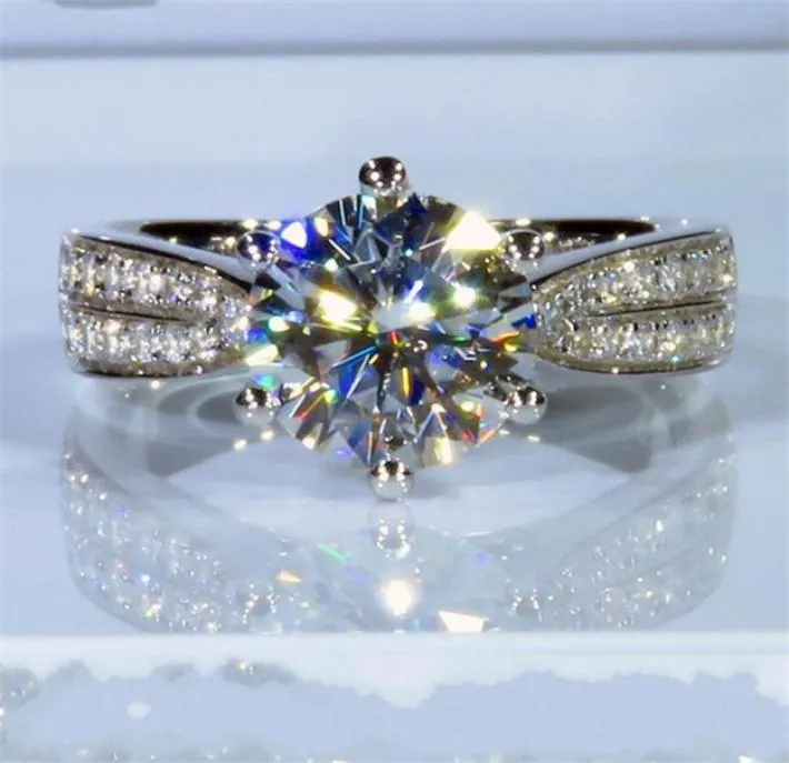 3CT Lab Diamond Ring 925 Sterling Silber Paar Verlobungs -Ehering -Ringe für Frauen Brautcharme Party Schmuck 9084098