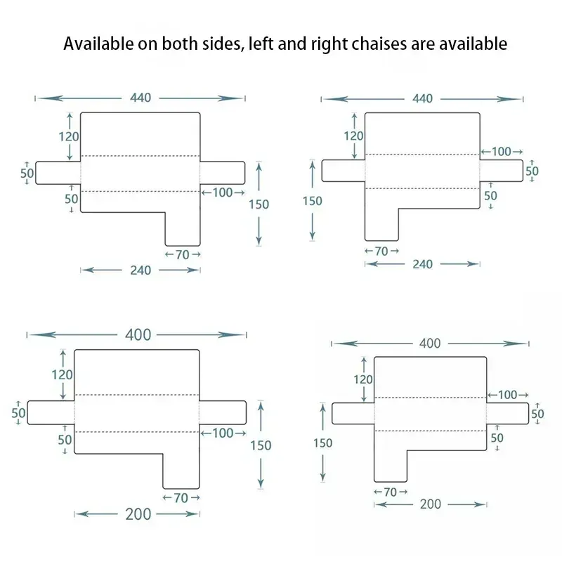 Couvercle de canapé imperméable L Couvre de canapés d'angle de forme pour le salon