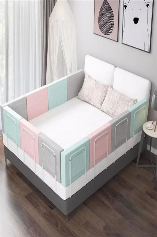 Conjuntos de ropa de cama Nacidos Baby Bed Fence Barrera Ajustable Seguridad Buardar Home Playpen en los rieles de la cuna 06 años.