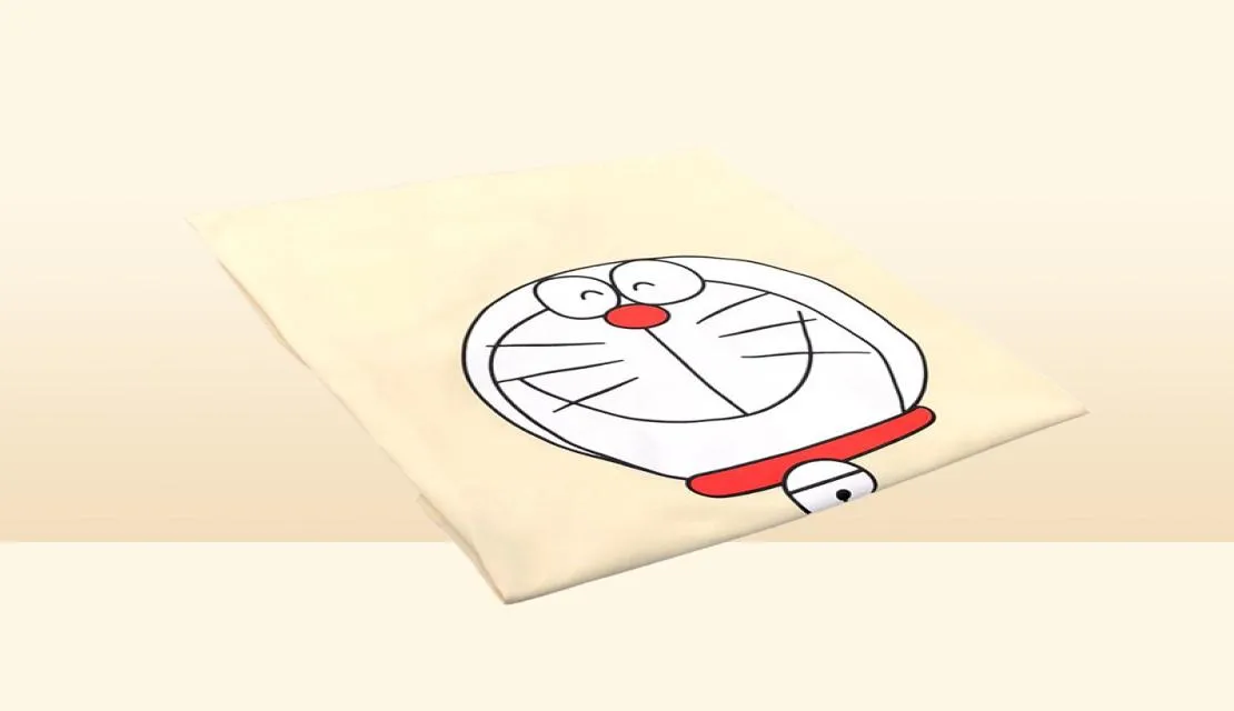 Hochwertiger Designer Tide Marke Joint Shortsleeved T -Shirt Doraemon Classic Logo Print Lose Baumwollpaar Tee Ben42b1562600656
