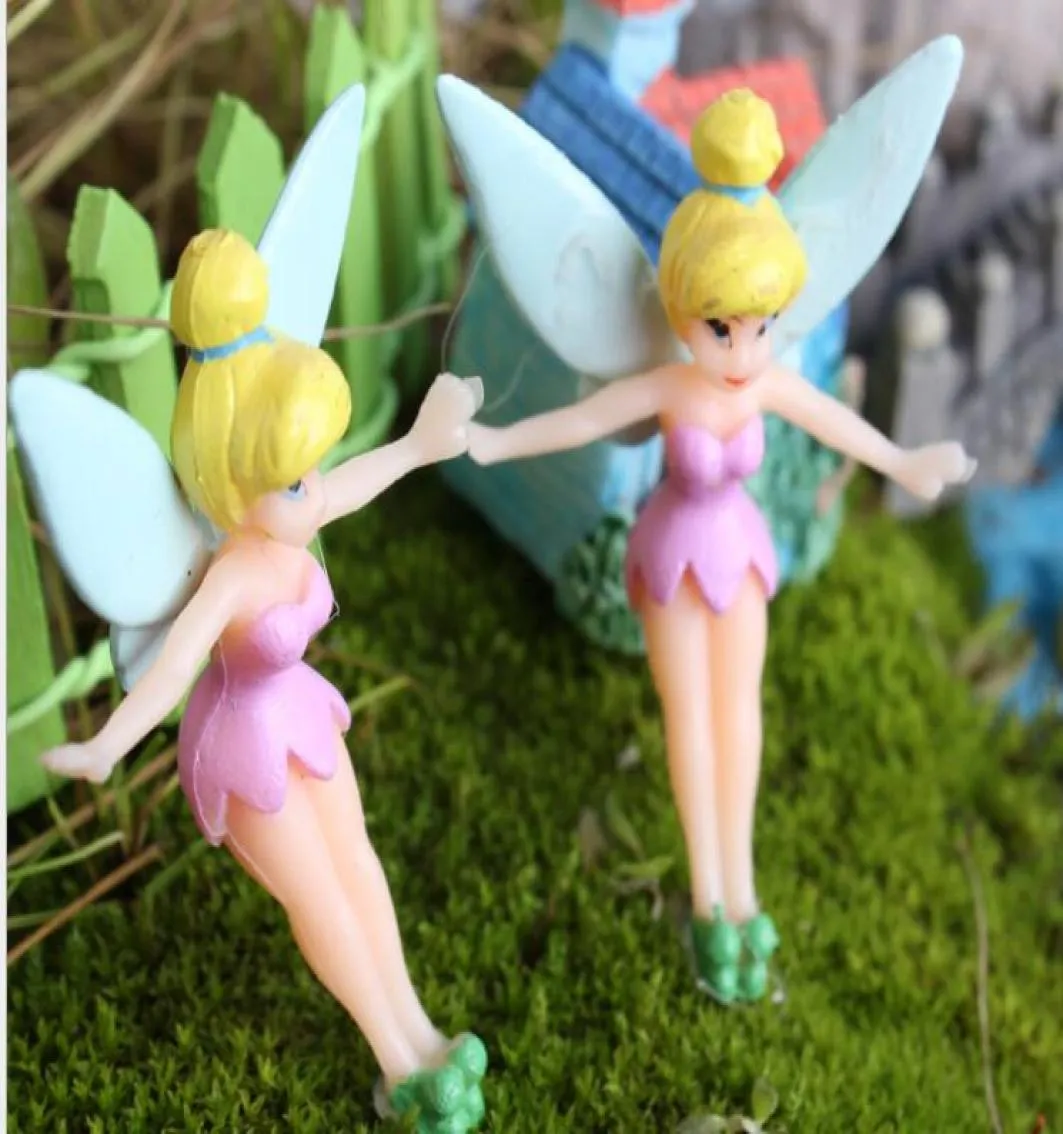 2020 CARTOON FAIRY Figurines Fairy Garden Miniatures Gnomes Pixie Dust Princess Miniature Fairy Figurine Mini Garden Résine C7785101