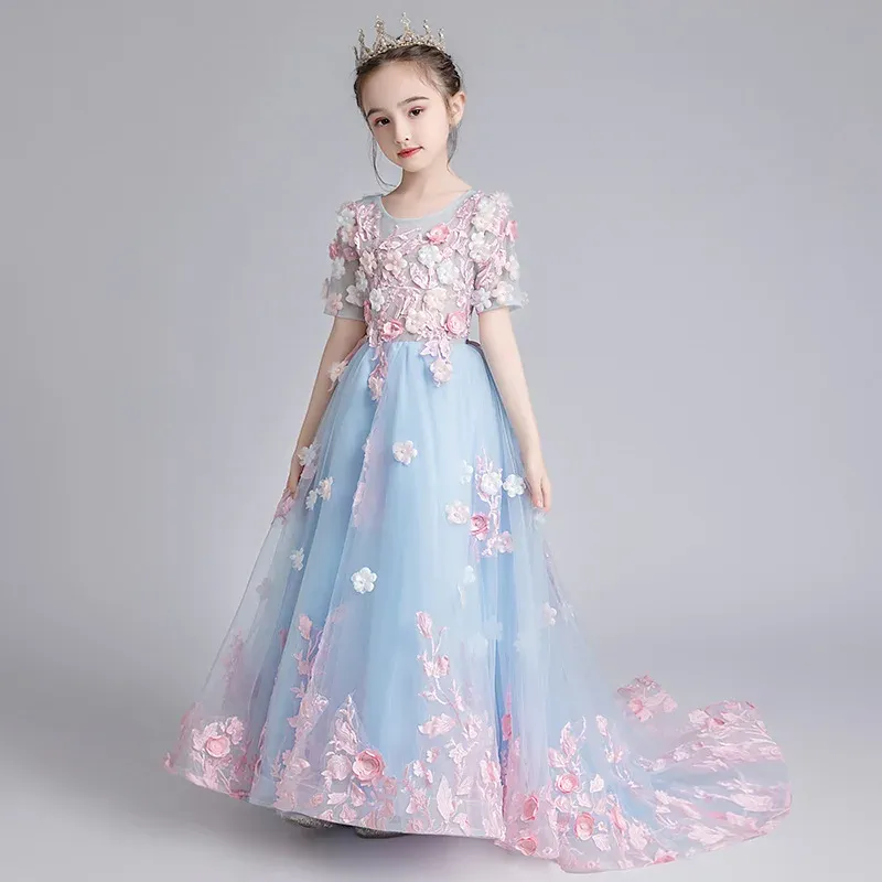 Kids Girls Elegant dress Girls graduation dress elegant