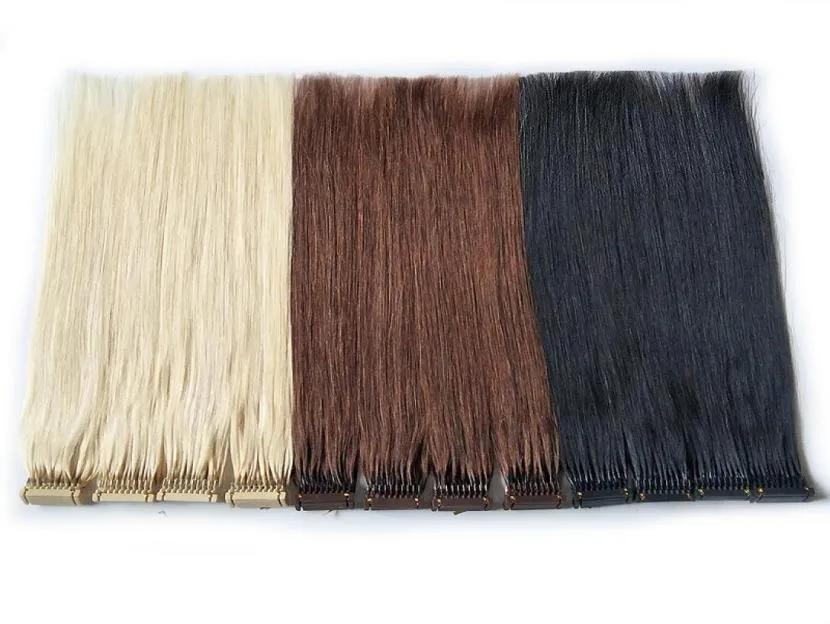 Nieuwe producten Aangepaste kleur 6D Haarextensies voor snelle voorgebonden haar High End Connection Technology 100 Remy Human Hair Fast3829388