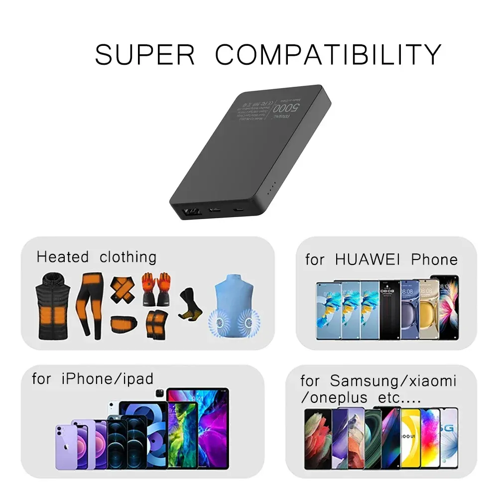 Power Bank Giubbotto Xiaomi Riscaldato Caricatore Portatile Xiaomi