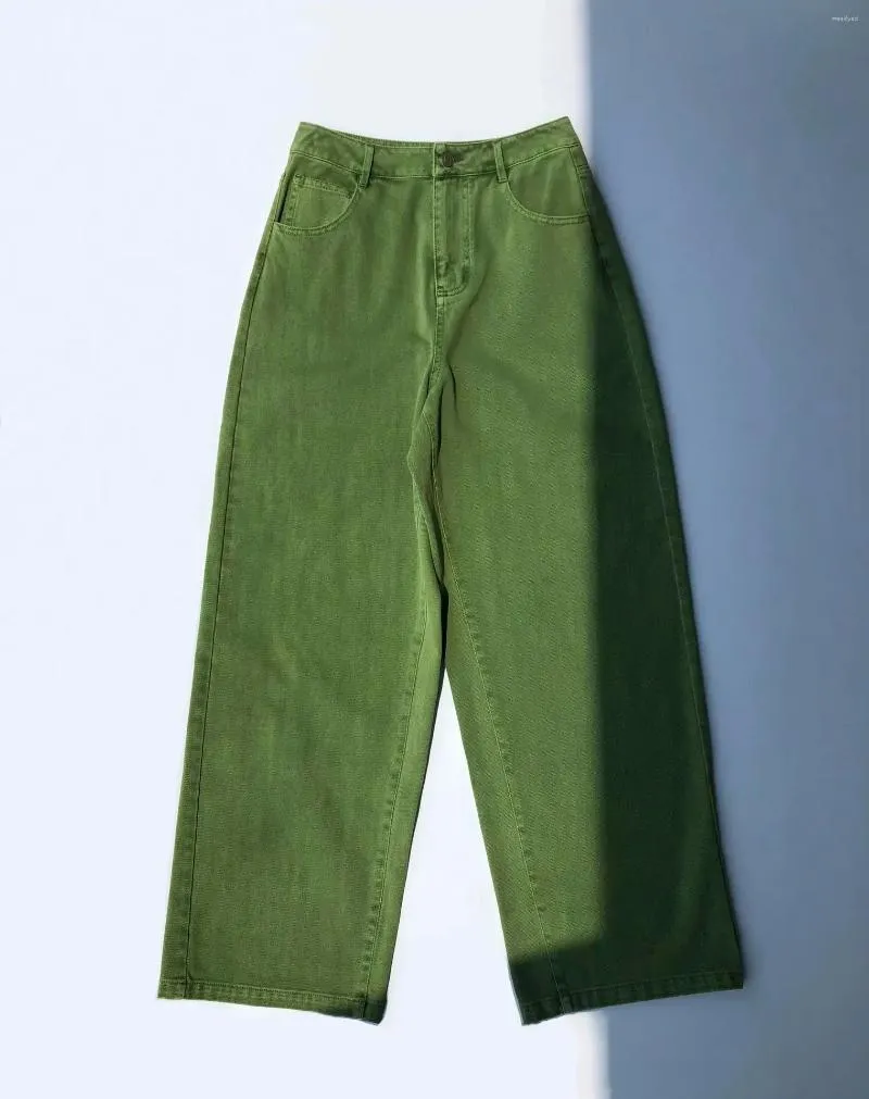 Женские брюки Осень Свежий и Мягкий Силуэт Зеленый местный хлопковой твил твил. Женщины