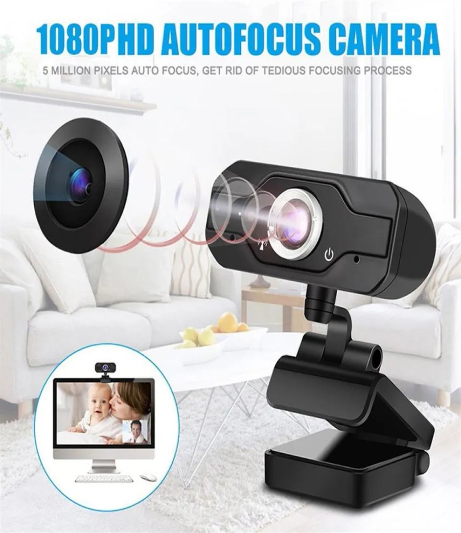 Caméra webcam HD Megapixels Caméra webcam USB20 avec micro Mic pour ordinateur PC ordinateur portable 2MP web cam