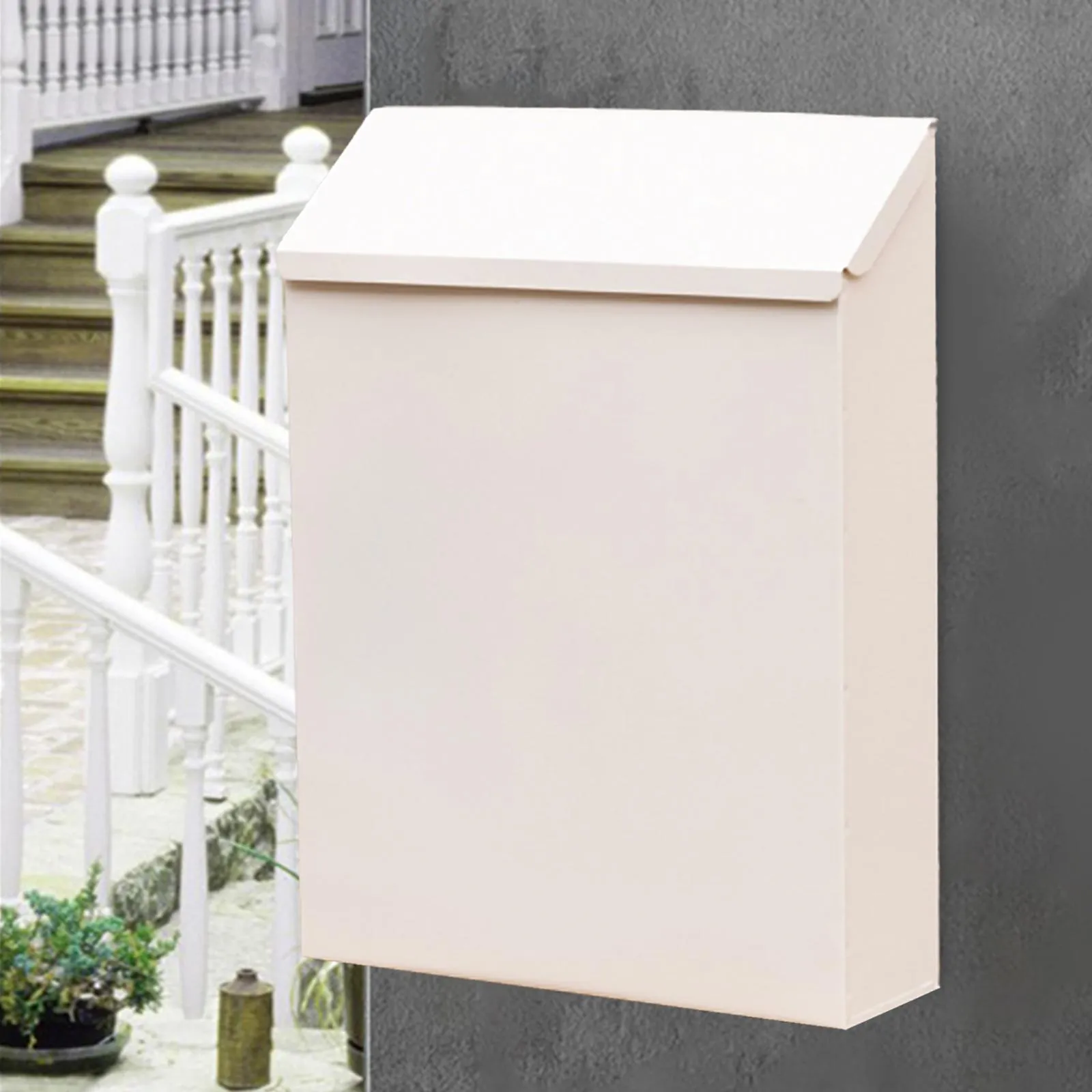 KYODOLED Wall-Mount Mailbox, Large Capacity Mail Box, Galvanized Steel - View #7