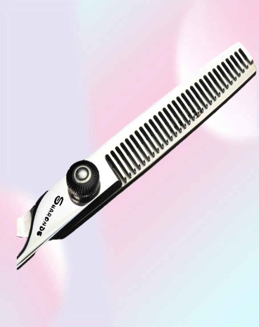 Ciseaux de cheveux Sharonds 60 pouces de coiffure professionnelle 440c Barber coupe mince set4641414