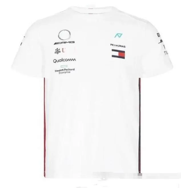 2019 F1 Formuła 1 Racing Suit z krótkim rękawem T-shirt Suit Mercedes- W10 Hamilton 6 Crown zaokrąglenia TEE3470793