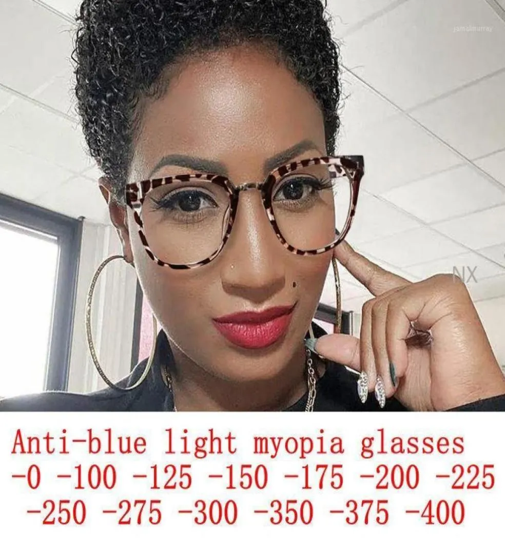 Lunettes de soleil Anti Blue Light Cat Eye Ladies 2021 Prescription Glasse Myopie Femmes Magniseur d'ordinateur Cadre d'ordinateur Antifatige Eyewear NX4657333