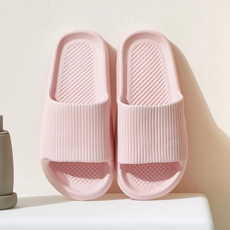 Slippers Simple Home Shoes Inominados Caso Caso Verão Anti -Slip Slip Quick Secy Secy