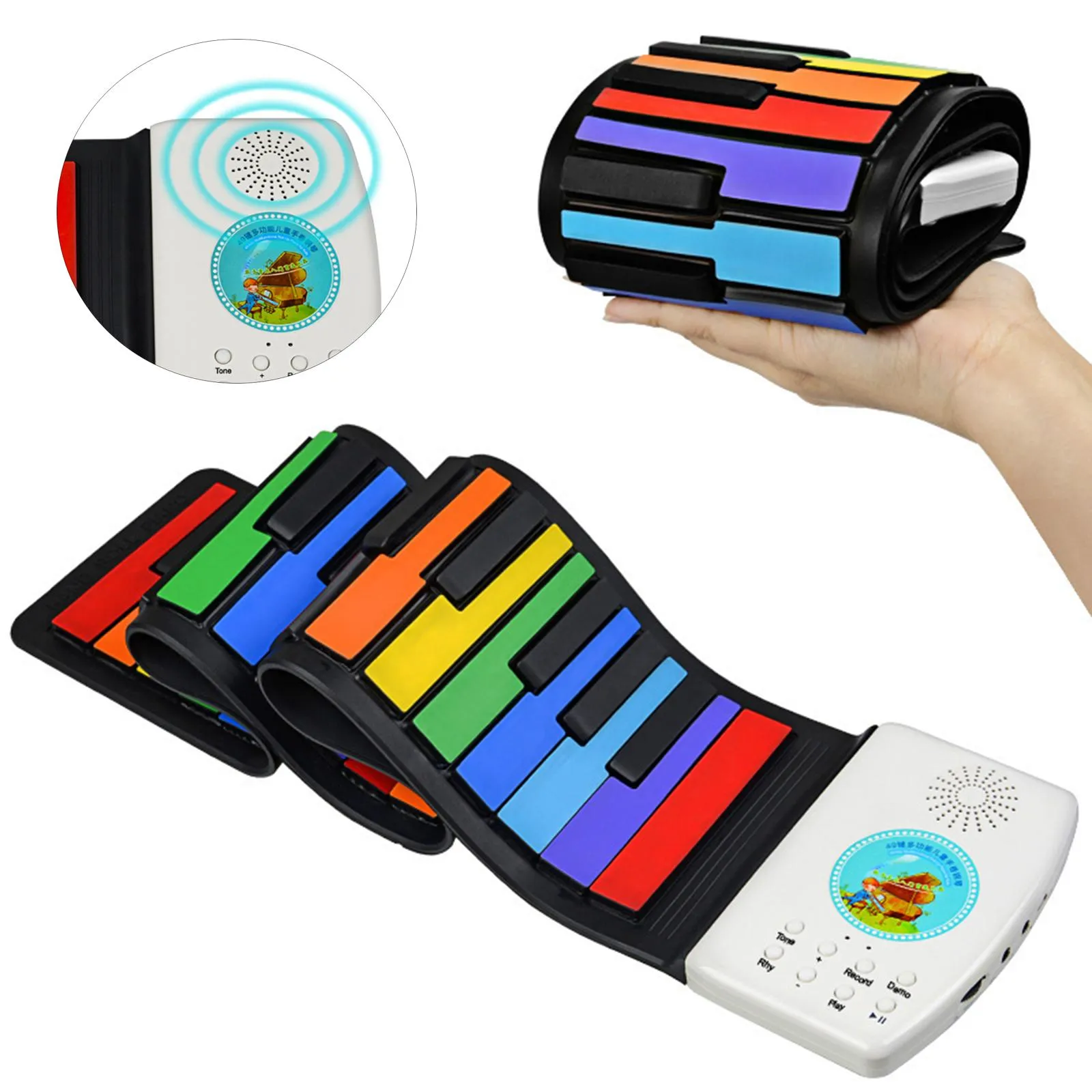 Digital Silicone Roll Up Keyboard Piano Toy Piano Electronic Organ From Homepro9 174.6 DHgate.Com