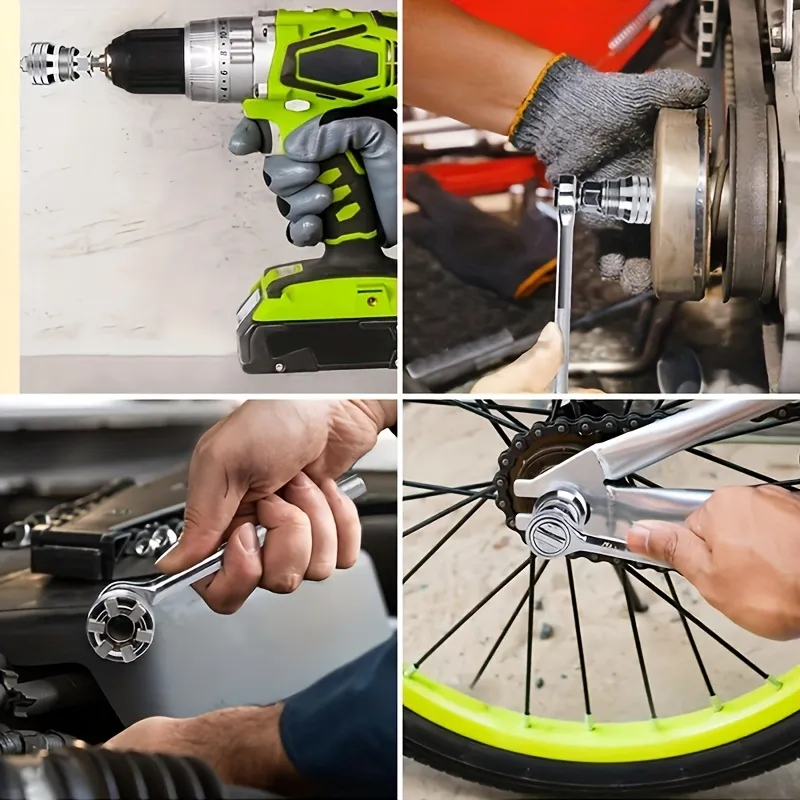1pc 7-19mm Gator Grip Universal Socket Wrench Power Drill Adapter Nut Bolt Tool Hand Tools Universal Socket dropship 1pc 7-19mm Gator Grip Universal Socket Wrench Power Drill Adapter Nut Bolt Tool Hand Tools Universal Socket dropship