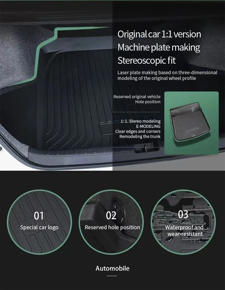 DHgate.com:Custom-Fit MG 4 MG4 EV Car Trunk Mat: Waterproof EVA Rear ...