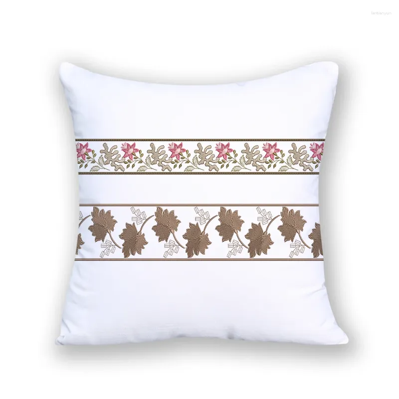 Pillow Nordic Polyster Linen Decorative Pillows Square Boho Style Tropical Leaves Cover Simple Home Decor Velvet Sitting E2123